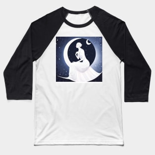 Beautiful design of moon goddess & moon Baseball T-Shirt